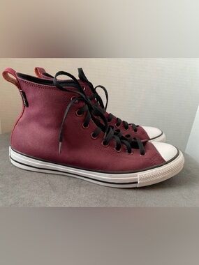Converse All Star High Top Maroon Mens 10 Womens 12 Worn Once EU 44